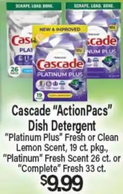 Angelo Caputo's Fresh Market Cascade ActionPacs Dish Detergent offer