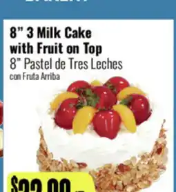 R Ranch Markets 8 Pastel de Tres Leches con Fruta Arriba offer