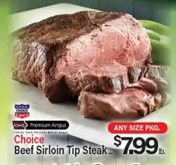 Angelo Caputo's Fresh Market Choice Beef Sirloin Tip Steak offer