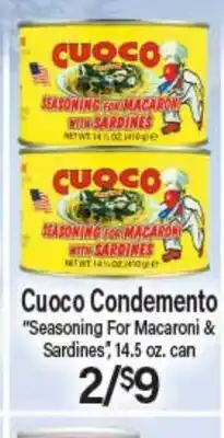Angelo Caputo's Fresh Market Cuoco Condemento Seasoning For Macaroni & Sardines offer