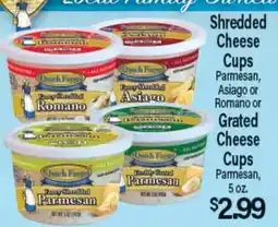 Angelo Caputo's Fresh Market Shredded Cheese Cups, Parmesan, Asiago or Romano or Grated Cheese Cups offer
