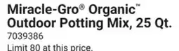 Ace Hardware Miracle-Gro Organic Outdoor Potting Mix offer