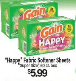 Angelo Caputo's Fresh Market Happy Fabric Softener Sheets offer