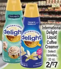 Angelo Caputo's Fresh Market International Delight Liquid Coffee Creamer offer