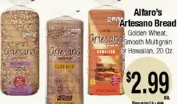 Big Saver Foods Alfaro's Artesano Bread offer