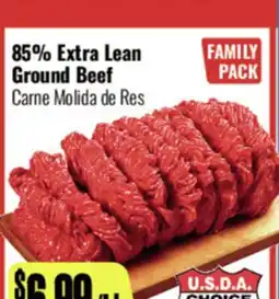R Ranch Markets 85% Extra Lean Ground Beef offer