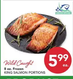 Pete's Fresh Market Wild Caught KING SALMON PORTIONS offer