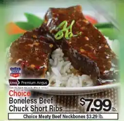 Angelo Caputo's Fresh Market Choice Boneless Beef Chuck Short Ribs offer