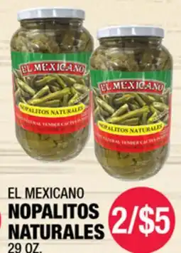 Carnicerias Jimenez EL MEXICANO NOPALITOS NATURALES offer