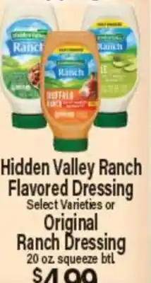 Angelo Caputo's Fresh Market Hidden Valley Ranch Flavored Dressing Original Ranch Dressing offer