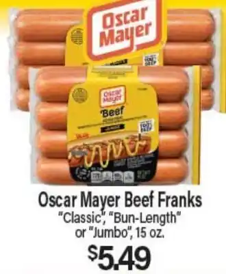 Angelo Caputo's Fresh Market Oscar Mayer Beef Franks offer