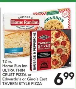 Pete's Fresh Market 12 in. Home Run Inn ULTRA THIN CRUST PIZZA or Edwardo's or Gino's East TAVERN STYLE PIZZA offer