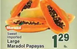 Angelo Caputo's Fresh Market Maradol Sweet Imported Large Papayas offer