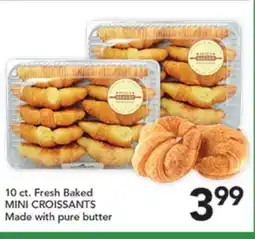 Pete's Fresh Market 10 ct. Fresh Baked MINI CROISSANTS offer