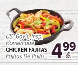 Cermak Fresh Market US. Gov't Insp. Homemade CHICKEN FAJITAS offer