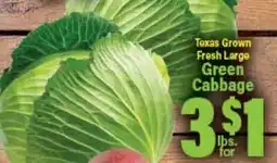 Angelo Caputo's Fresh Market Texas Grown Fresh Large Green Cabbage offer