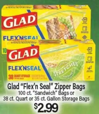 Angelo Caputo's Fresh Market Glad Flex'n Seal Zipper Bags offer