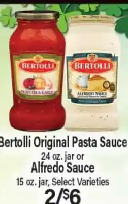 Angelo Caputo's Fresh Market Bertolli Original Pasta Sauce 24 oz. jar or Alfredo Sauce 15 oz. jar offer