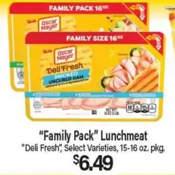 Angelo Caputo's Fresh Market Family Pack Lunchmeat offer