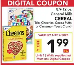 Pete's Fresh Market General Mills CEREAL offer