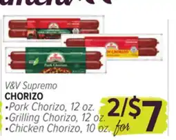 Cermak Fresh Market V&V Supremo CHORIZO offer