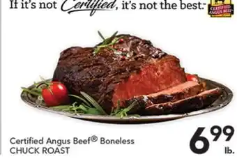 Pete's Fresh Market Certified Angus Beef Boneless CHUCK ROAST offer
