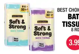 Carnicerias Jimenez BEST CHOICE BATH TISSUE offer