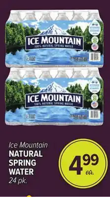 Cermak Fresh Market Ice Mountain NATURAL SPRING WATER offer