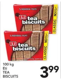 Pete's Fresh Market 100 kg Eti TEA BISCUITS offer