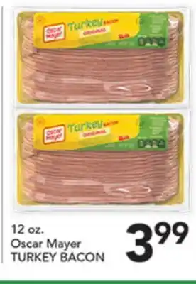 Pete's Fresh Market 12 oz. Oscar Mayer TURKEY BACON offer