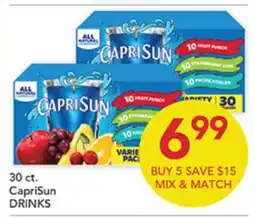 Pete's Fresh Market CapriSun DRINKS offer