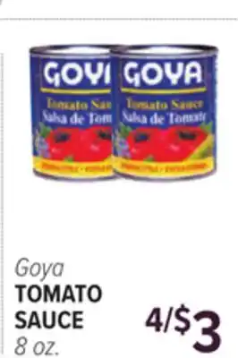 Cermak Fresh Market Goya TOMATO SAUCE offer