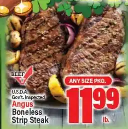 Angelo Caputo's Fresh Market Angus Boneless Strip Steak offer