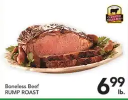 Pete's Fresh Market BONELESS BEEF RUMP ROAST offer