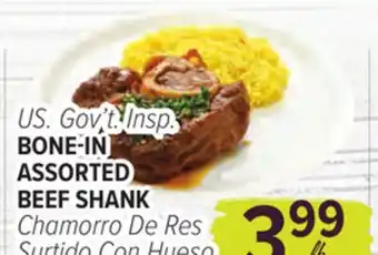 Cermak Fresh Market U.S. Gov't Insp. BONE-IN ASSORTED BEEF SHANK offer