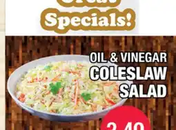 Carnicerias Jimenez OIL & VINEGAR COLESLAW SALAD offer