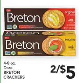 Pete's Fresh Market 4-8 oz. Dare BRETON CRACKERS offer