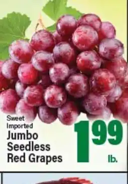 Angelo Caputo's Fresh Market Sweet Imported Jumbo Seedless Red Grapes offer