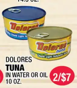 Carnicerias Jimenez DOLORES TUNA IN WATER OR OIL offer