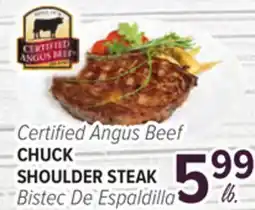 Cermak Fresh Market Certified Angus Beef CHUCK SHOULDER STEAK offer
