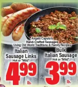 Angelo Caputo's Fresh Market Italian Sausage Links Bulk Italian Sausage offer