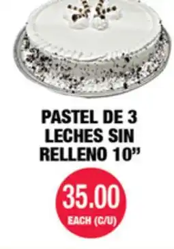 Carnicerias Jimenez PASTEL DE 3 LECHES SIN RELLENO 10 offer