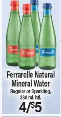 Angelo Caputo's Fresh Market Ferrarelle Natural Mineral Water offer