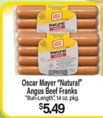 Angelo Caputo's Fresh Market Oscar Mayer Natural Angus Beef Franks offer