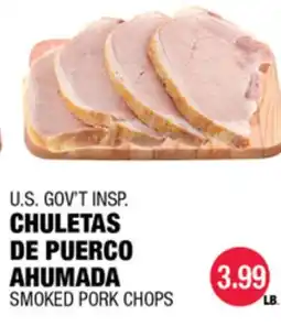 Carnicerias Jimenez U.S. GOV'T INSP. CHULETAS DE PUERCO AHUMADA offer