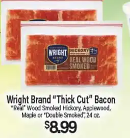Angelo Caputo's Fresh Market Wright Brand Thick Cut Bacon offer