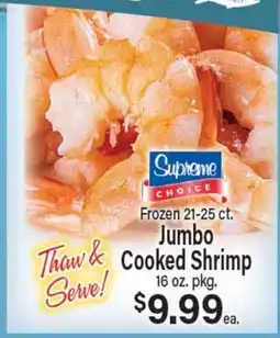 Angelo Caputo's Fresh Market Frozen 21-25 ct. Jumbo Cooked Shrimp offer