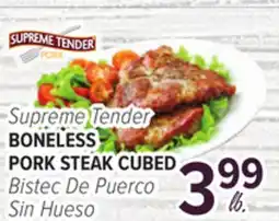 Cermak Fresh Market Supreme Tender BONELESS PORK STEAK CUBED offer