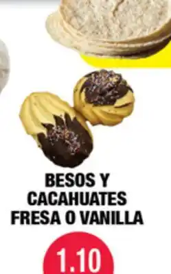 Carnicerias Jimenez BESOS Y CACAHUATES FRESA O VANILLA offer