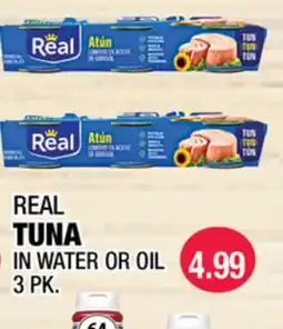 Carnicerias Jimenez REAL TUNA IN WATER OR OIL offer